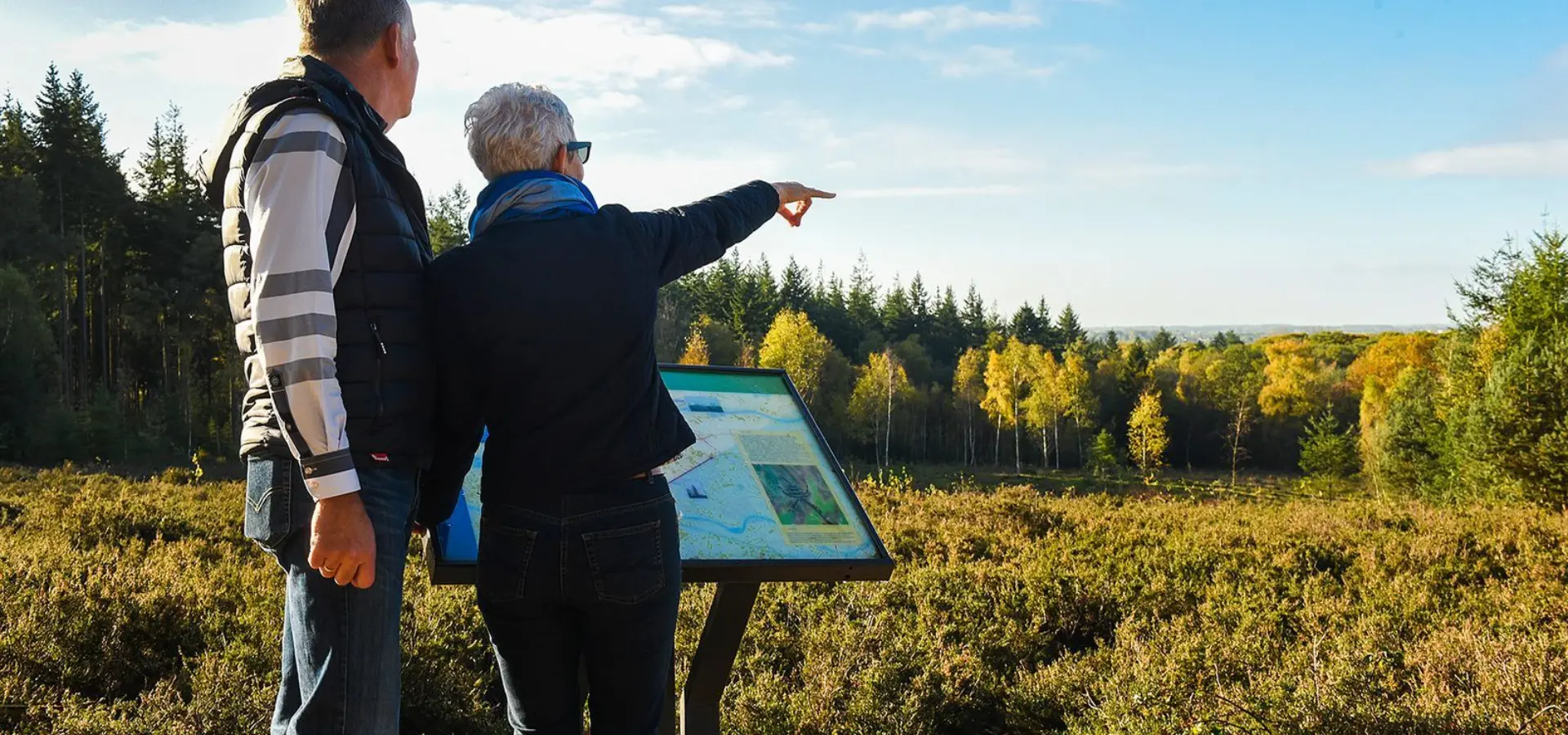 Wandelen stel uitzicht