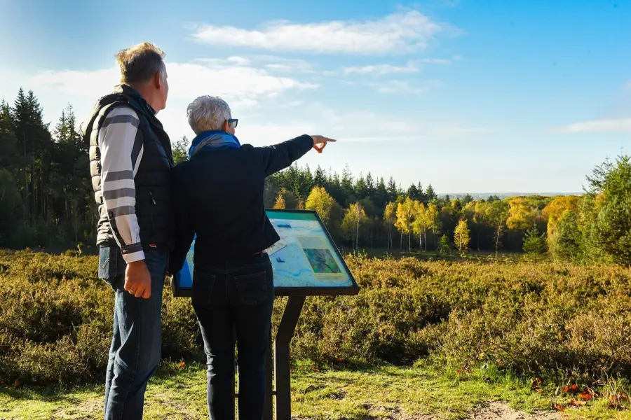 Wandelen stel uitzicht