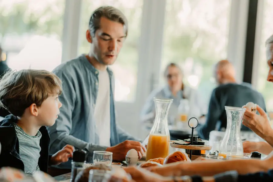 Gasten in de bread and breakfast DSC 1750