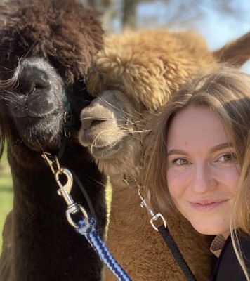 wandelen met alpaca