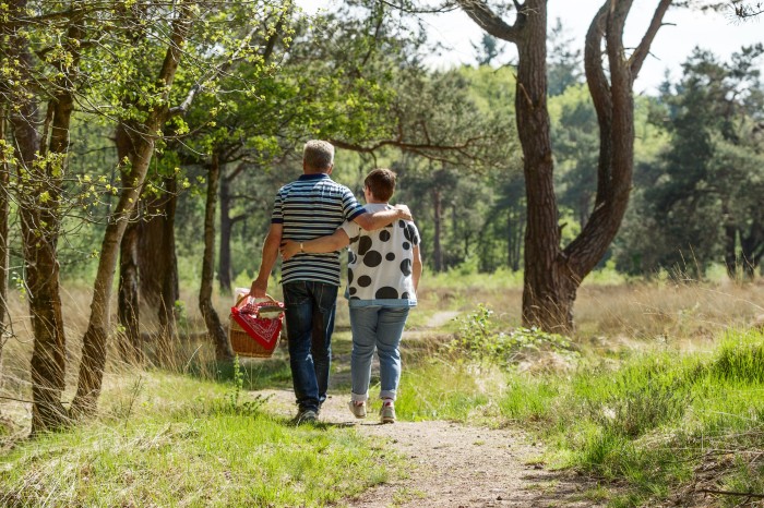 wandelend picknicken