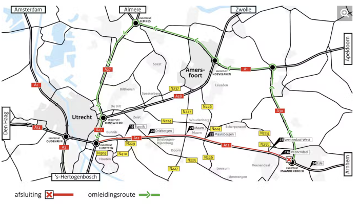 afsluiting a12