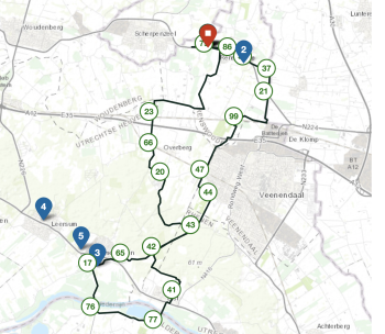 fietsroute gelderse vallei