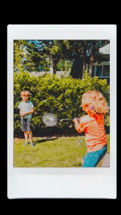badminton in de tuin